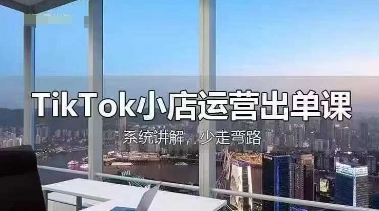 TikTok小店运营出单课,从开店选品、运营出单、发货回款,进行全流程讲解-蓝海优创